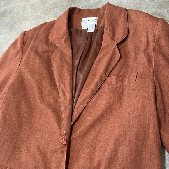 Vintage Linen Blend Blazer - Picture 3 of 13